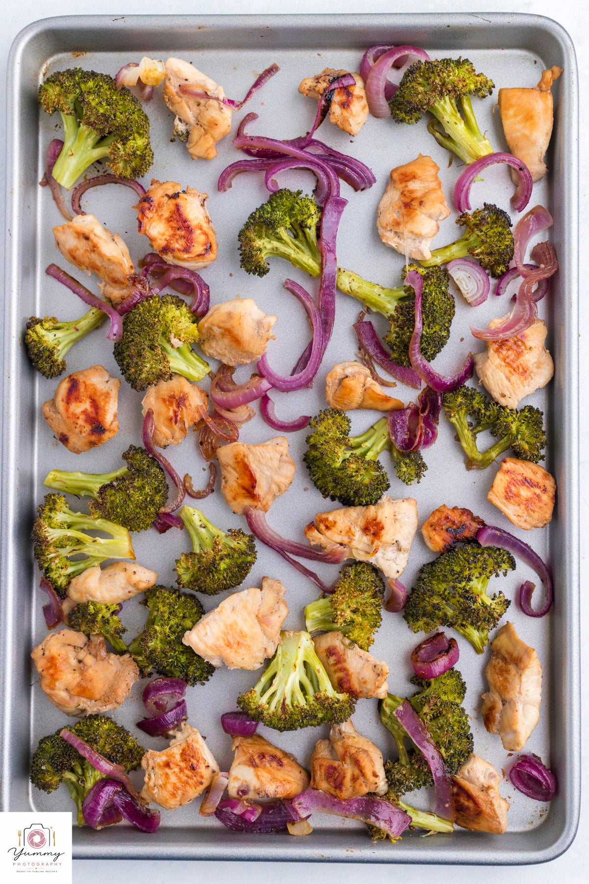 CHICKEN BROCCOLI SHEET PAN