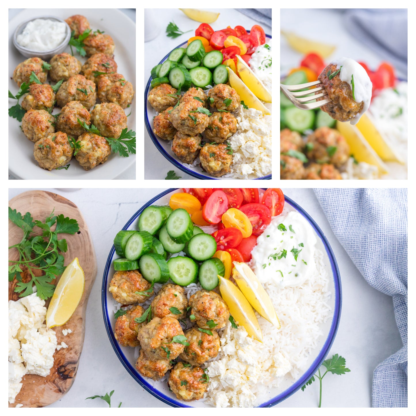 Greek Chicken Meatballs