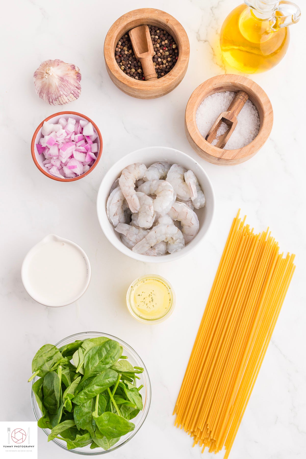 Shrimp and Spinach Pasta