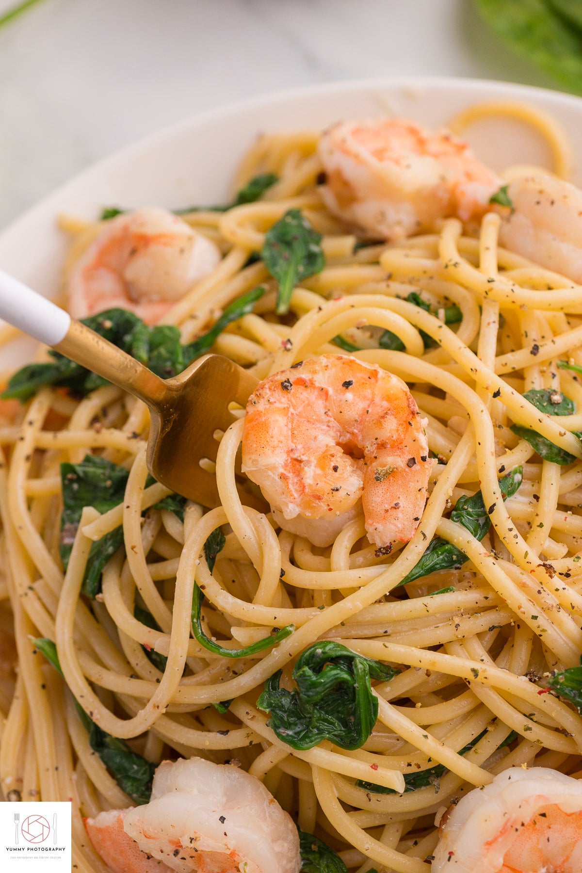 Shrimp and Spinach Pasta
