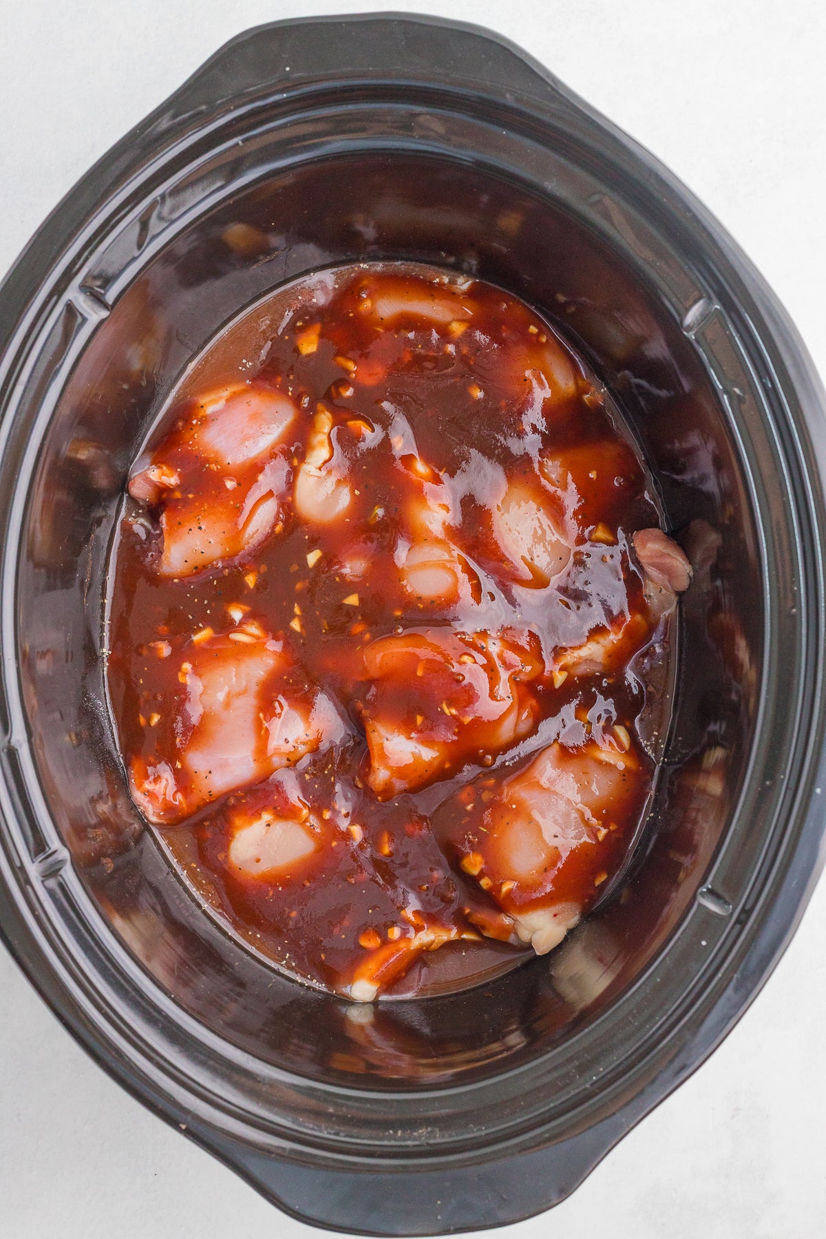 Slow Cooker BBQ Chicken Thighs