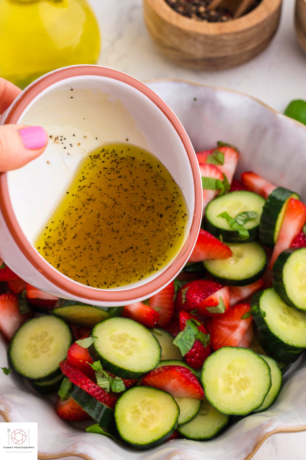 Cucumber Strawberry Salad