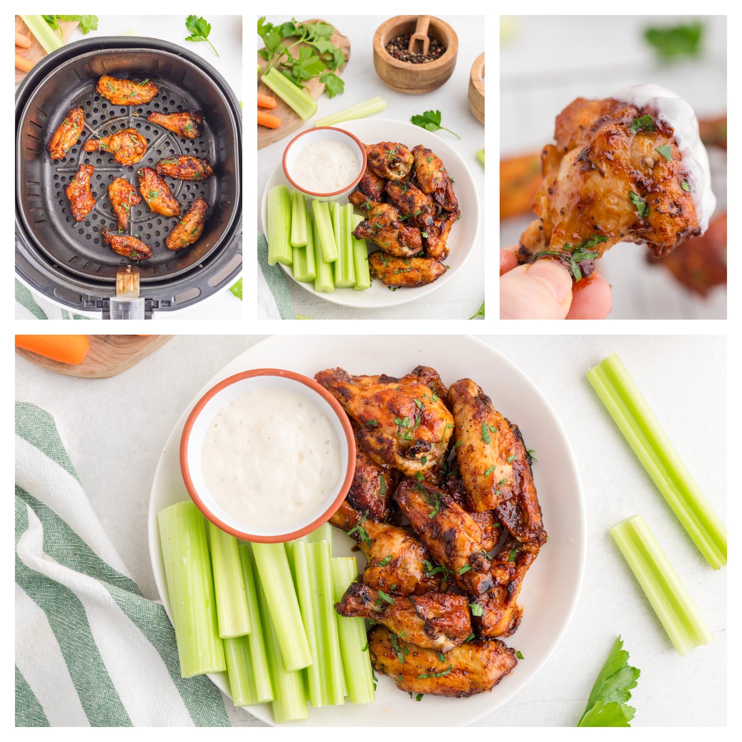 AIR FRYER FROZEN CHICKEN WINGS
