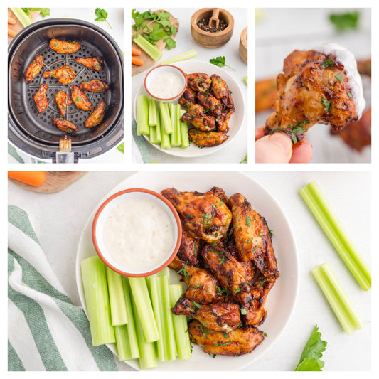 AIR FRYER FROZEN CHICKEN WINGS