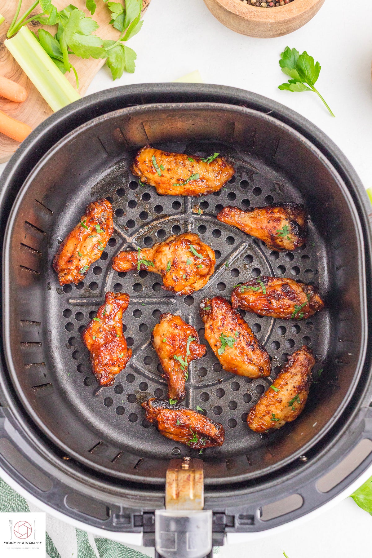 AIR FRYER FROZEN CHICKEN WINGS