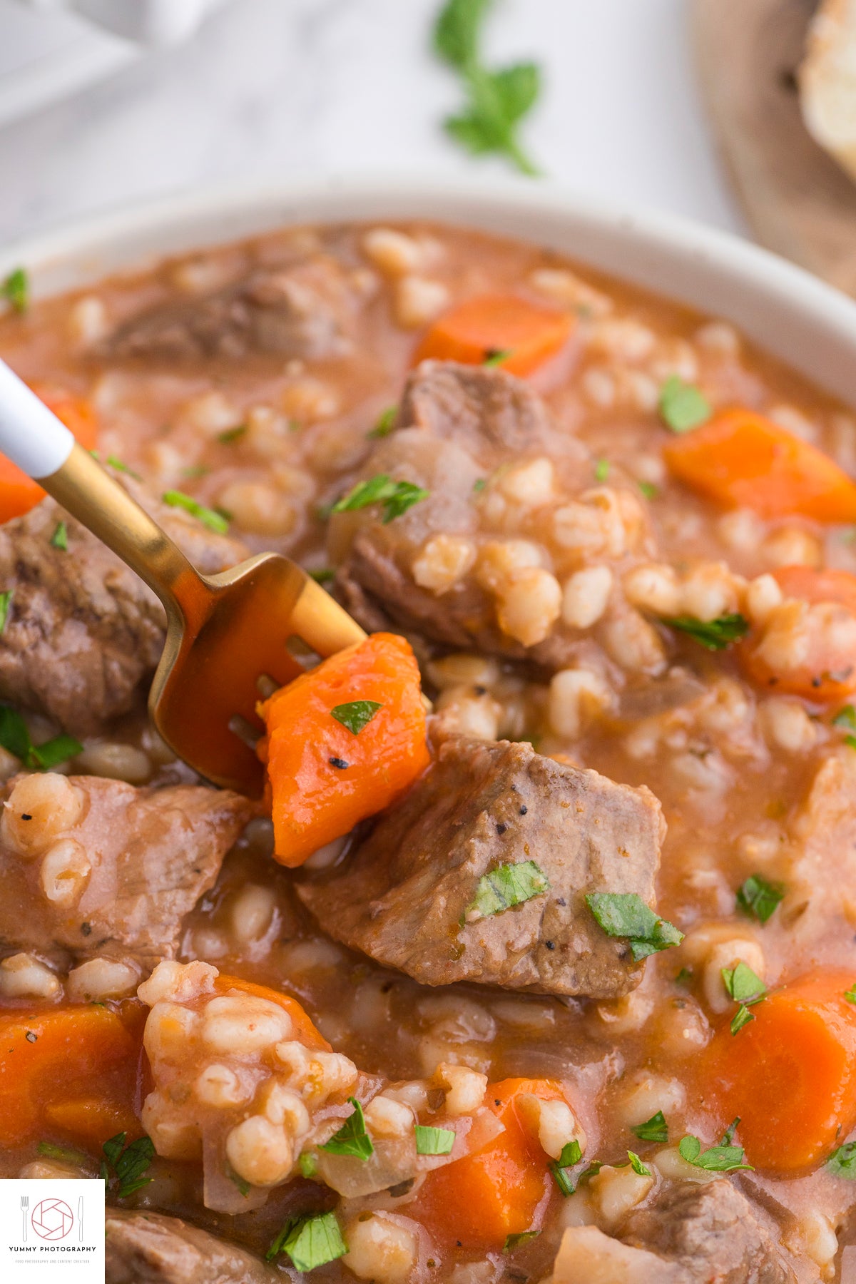 SLOW COOKER BEEF AND BARLEY STEW
