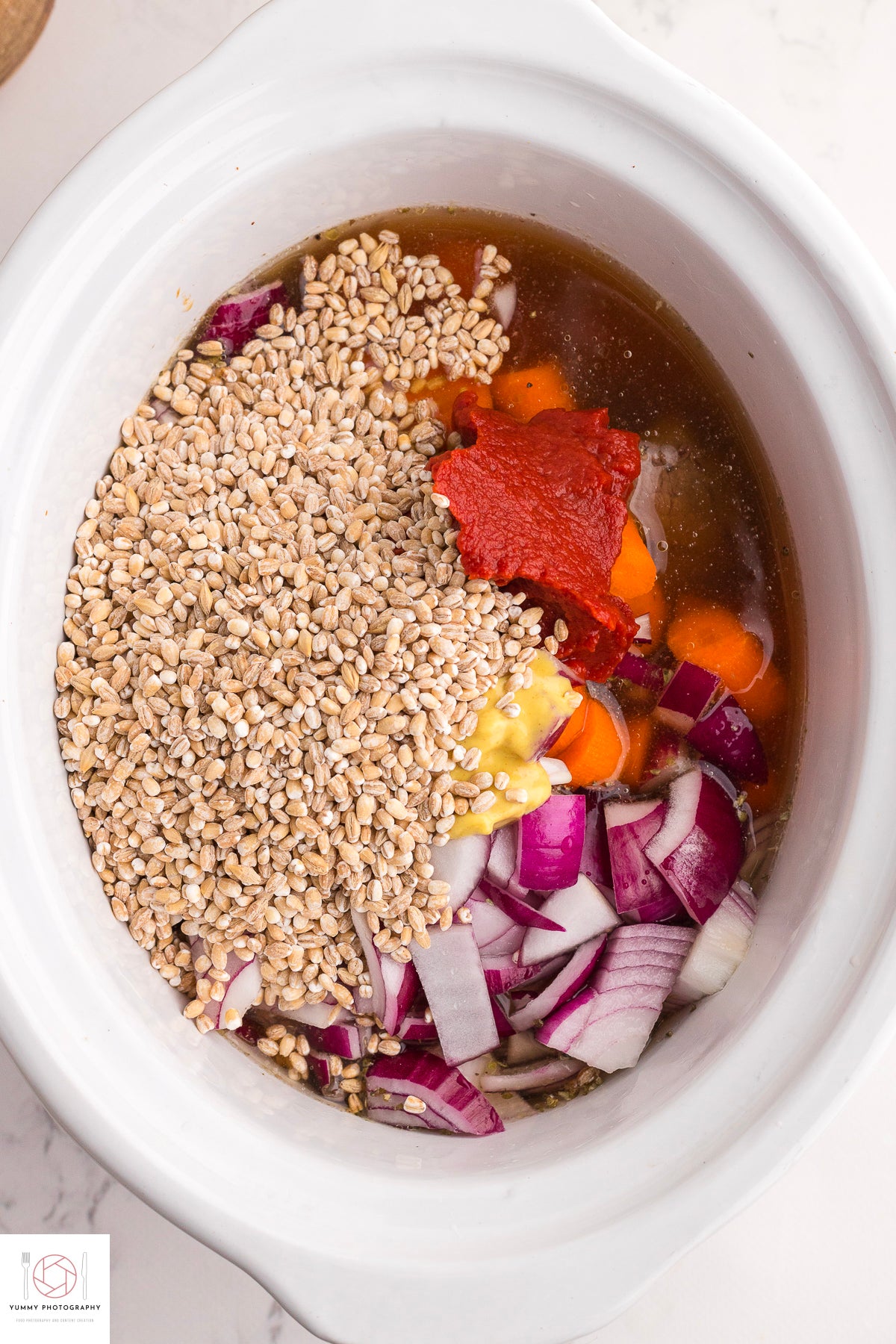 SLOW COOKER BEEF AND BARLEY STEW