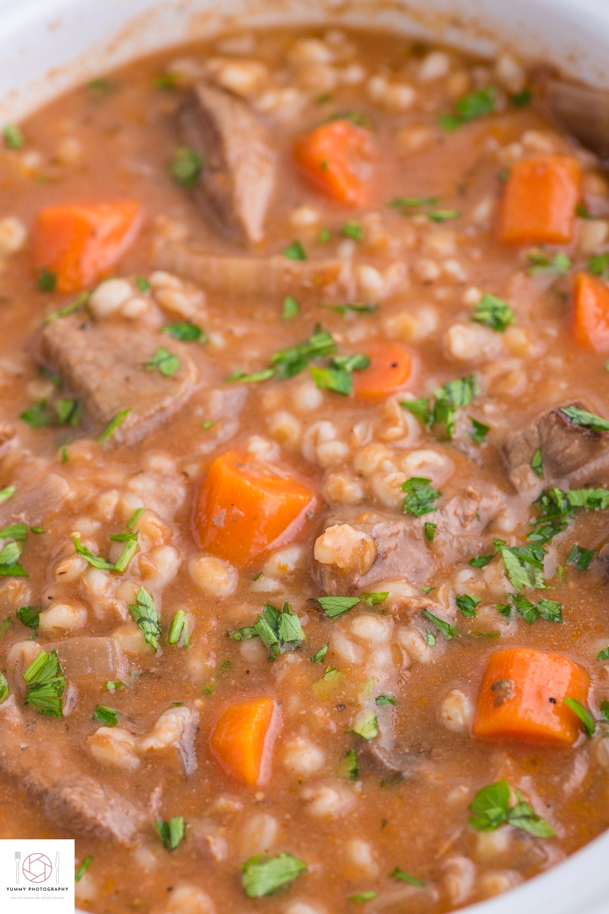 SLOW COOKER BEEF AND BARLEY STEW