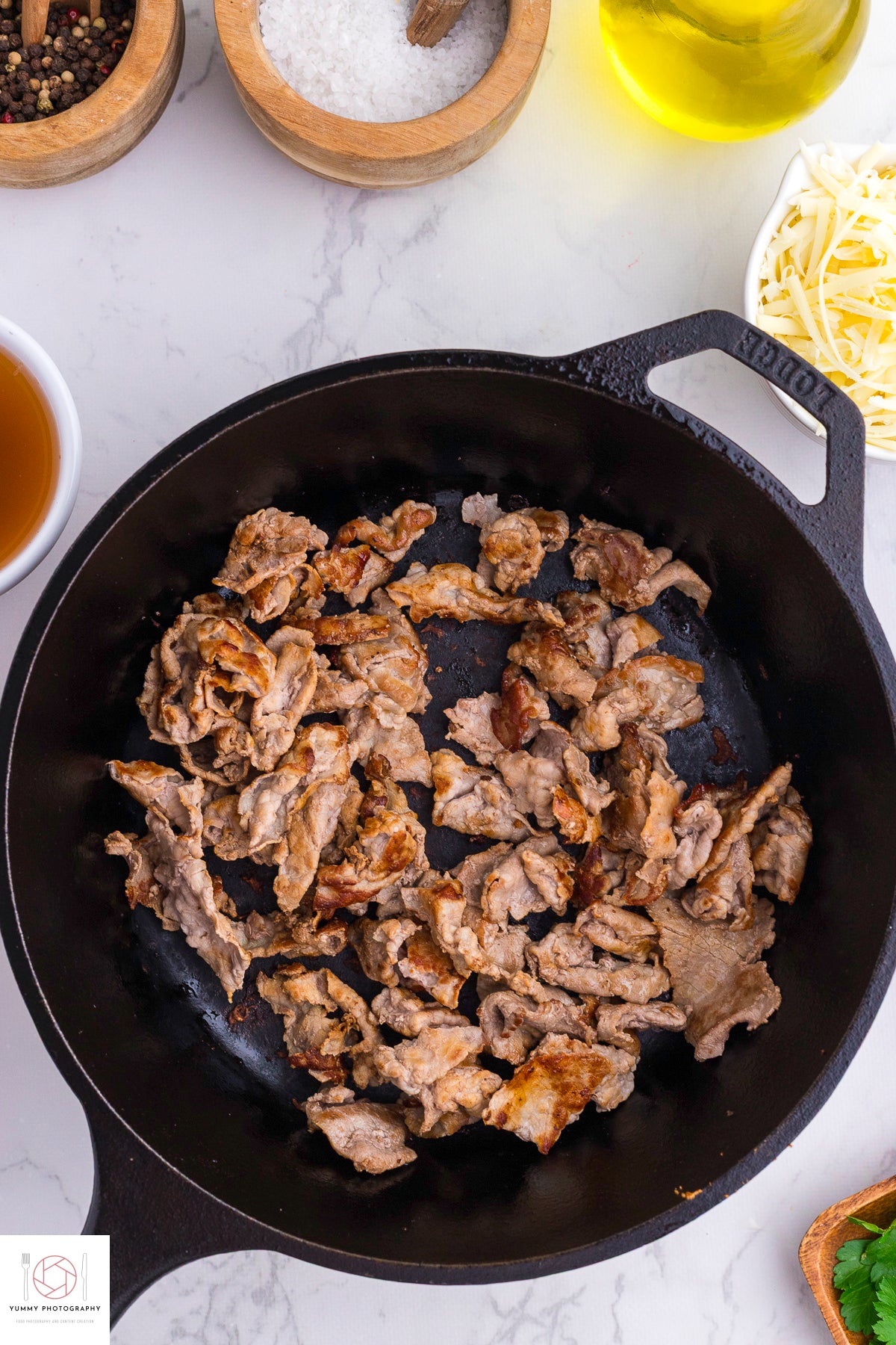 Philly Cheesesteak pasta