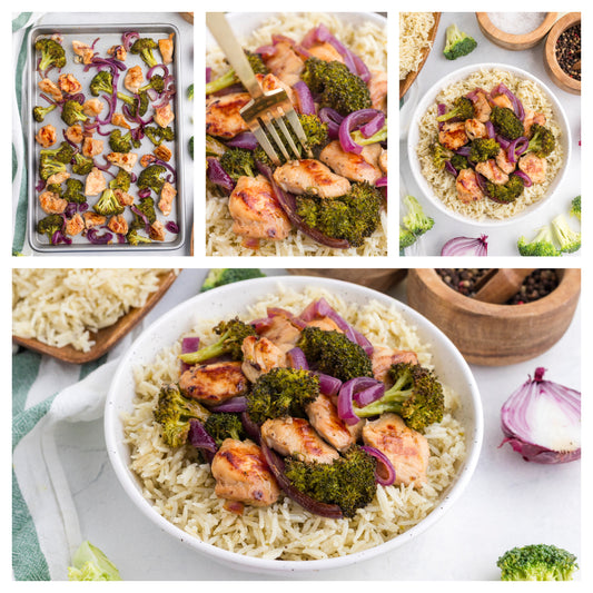 CHICKEN BROCCOLI SHEET PAN