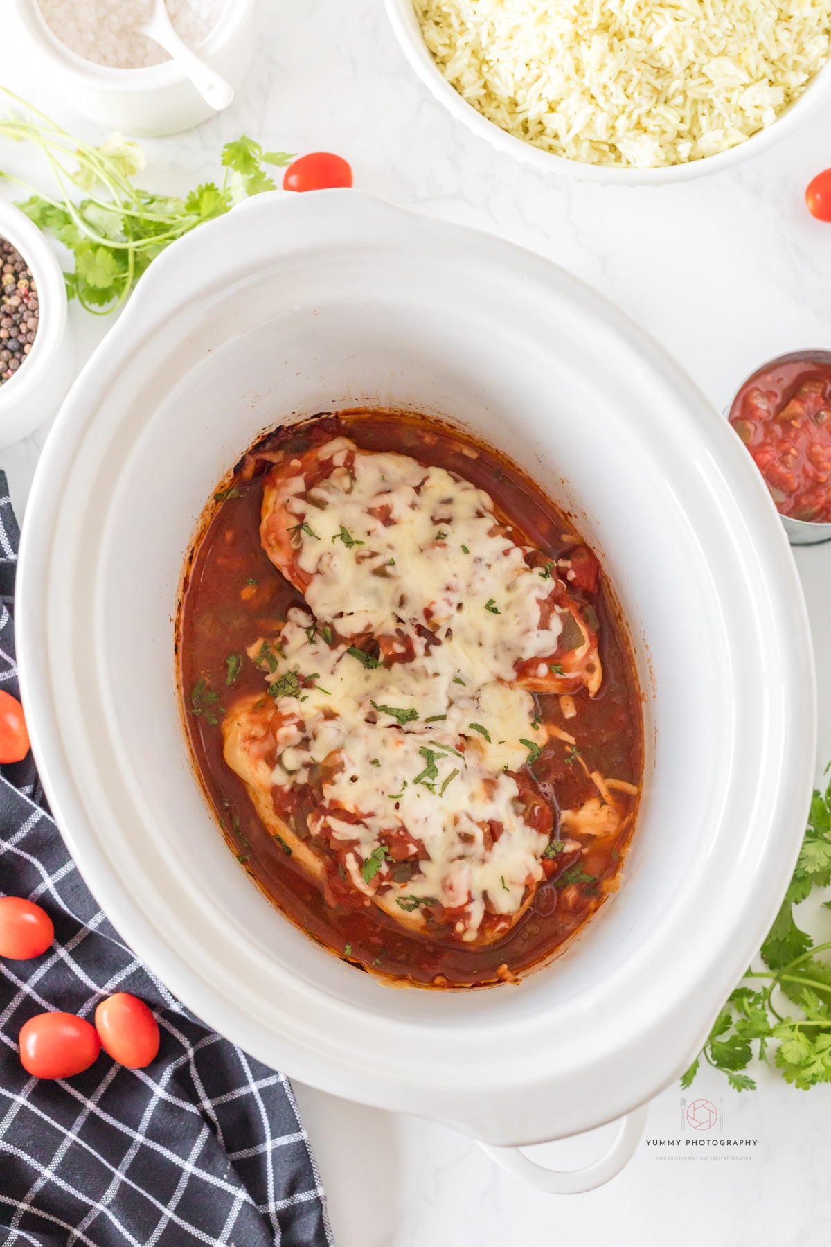 CROCKPOT CHICKEN SALSA