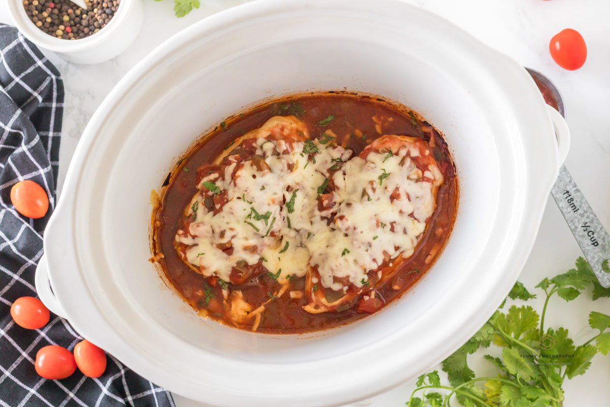CROCKPOT CHICKEN SALSA