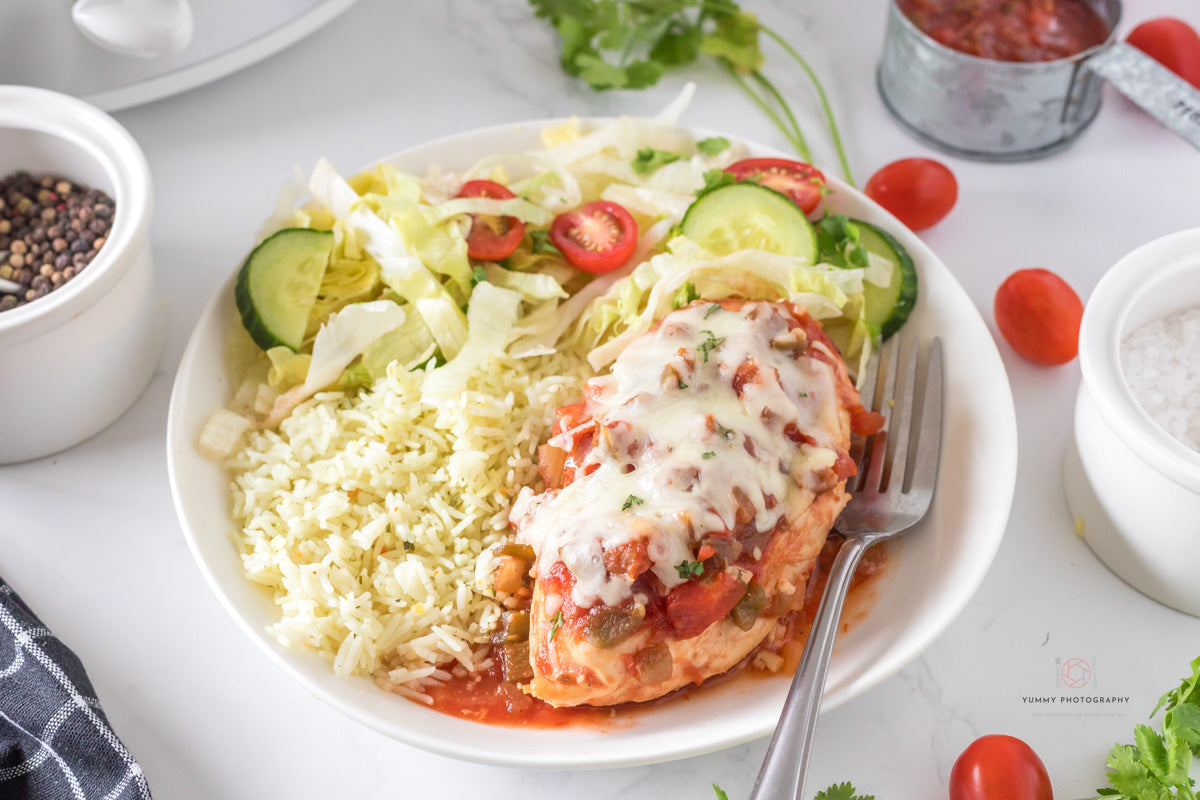 CROCKPOT CHICKEN SALSA