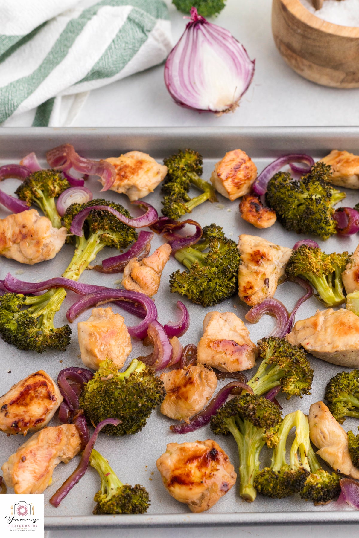 CHICKEN BROCCOLI SHEET PAN