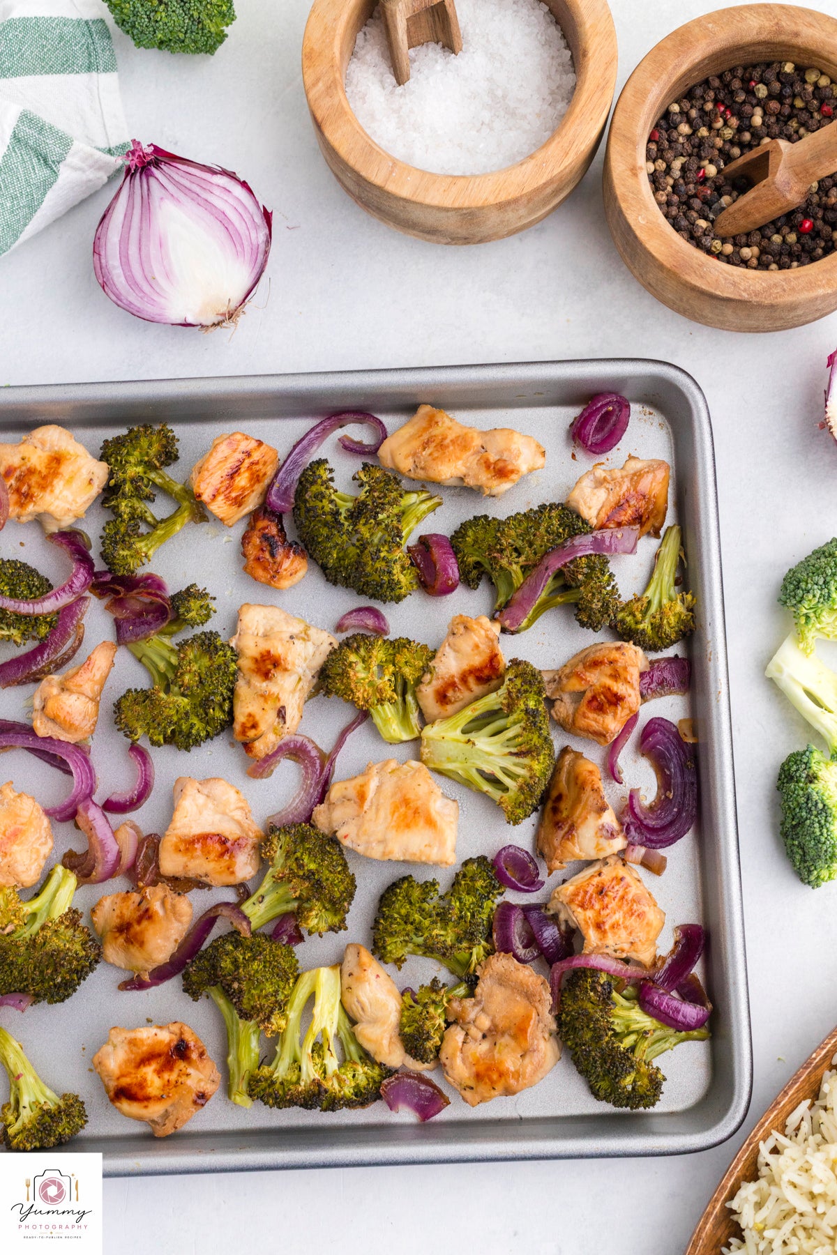 CHICKEN BROCCOLI SHEET PAN