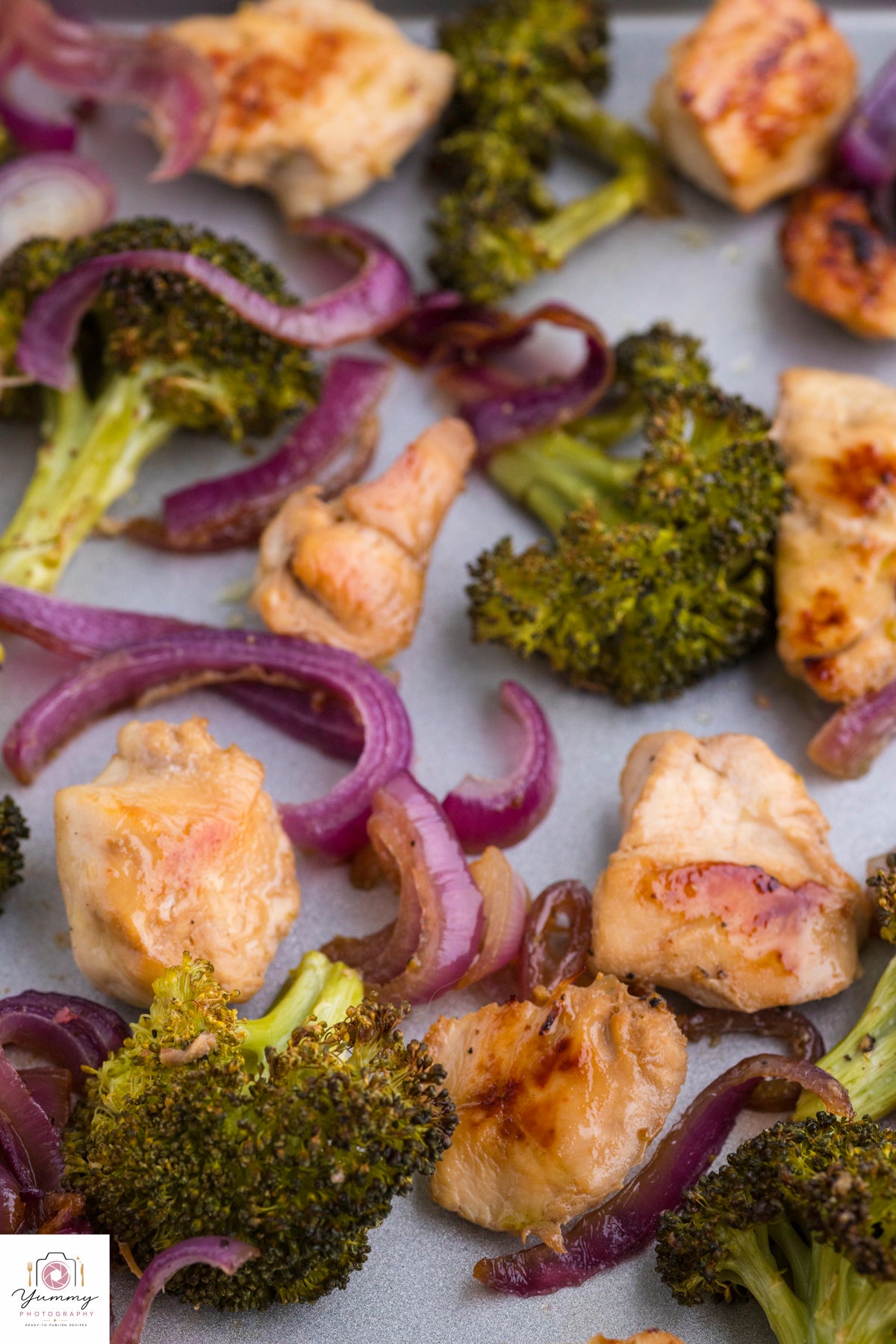 CHICKEN BROCCOLI SHEET PAN