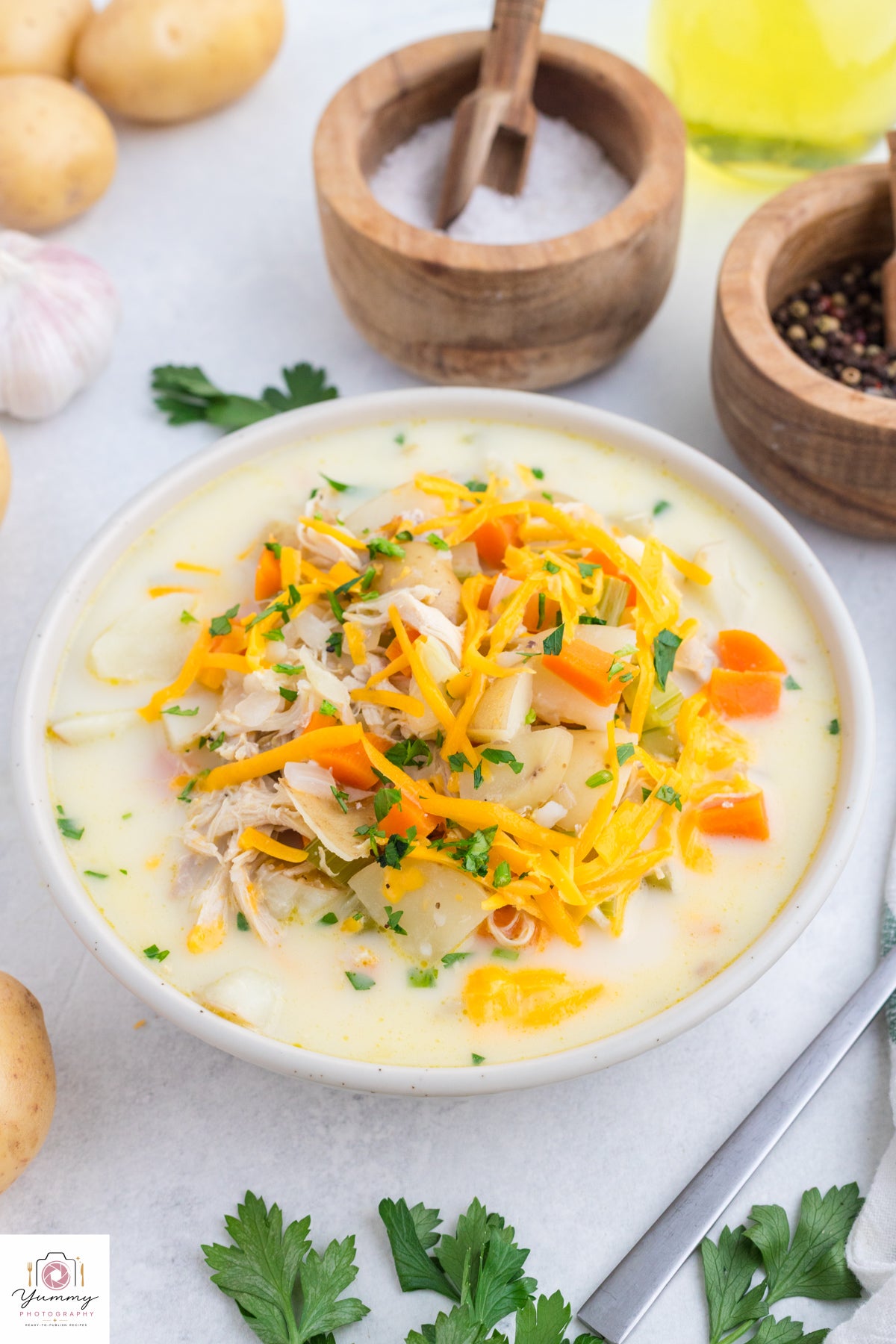 CHICKEN AND POTATO SOUP
