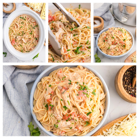 CROCKPOT CHICKEN SPAGHETTI
