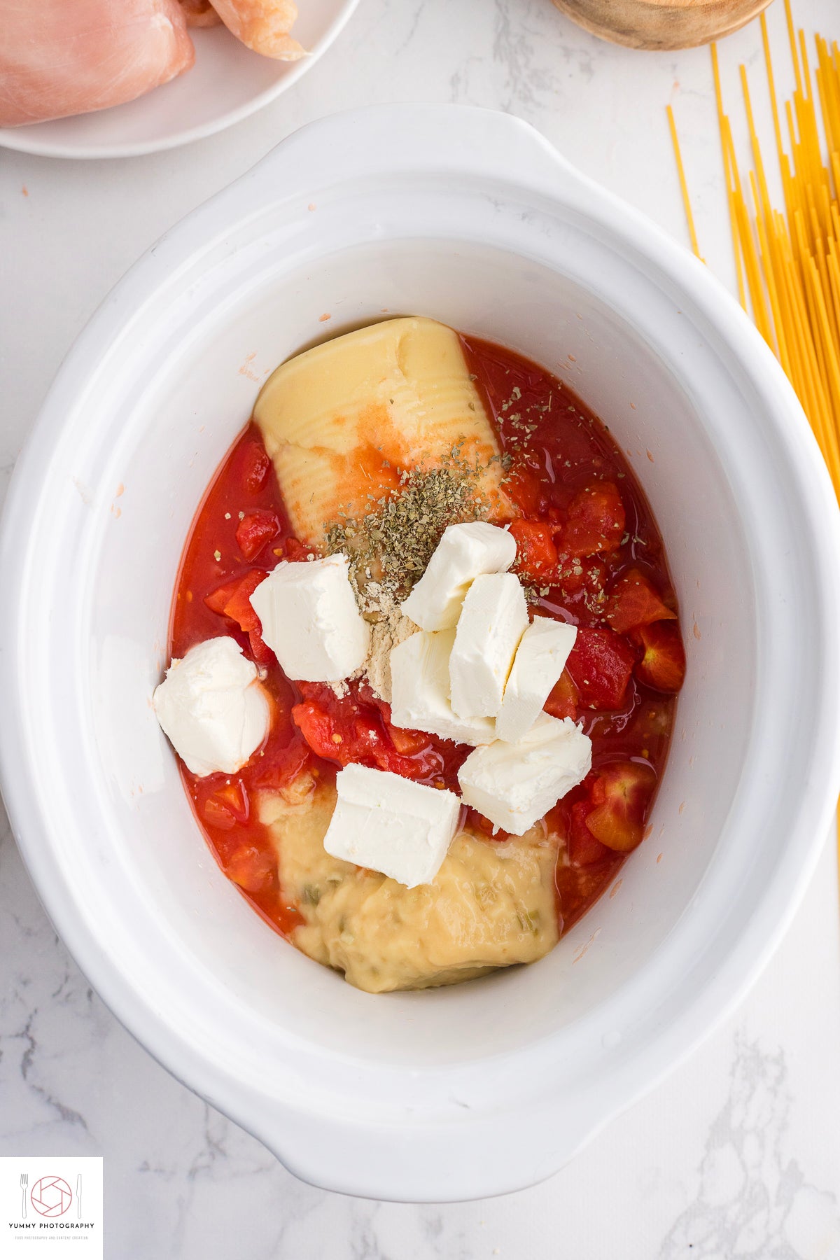 CROCKPOT CHICKEN SPAGHETTI