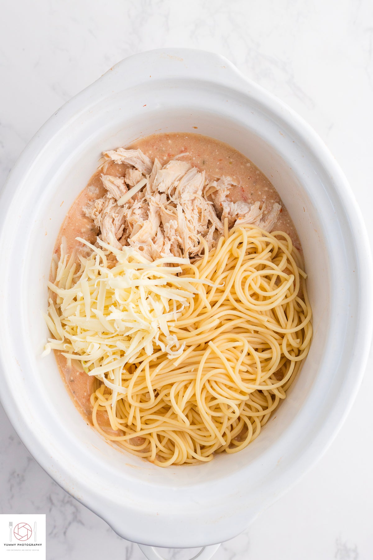 CROCKPOT CHICKEN SPAGHETTI