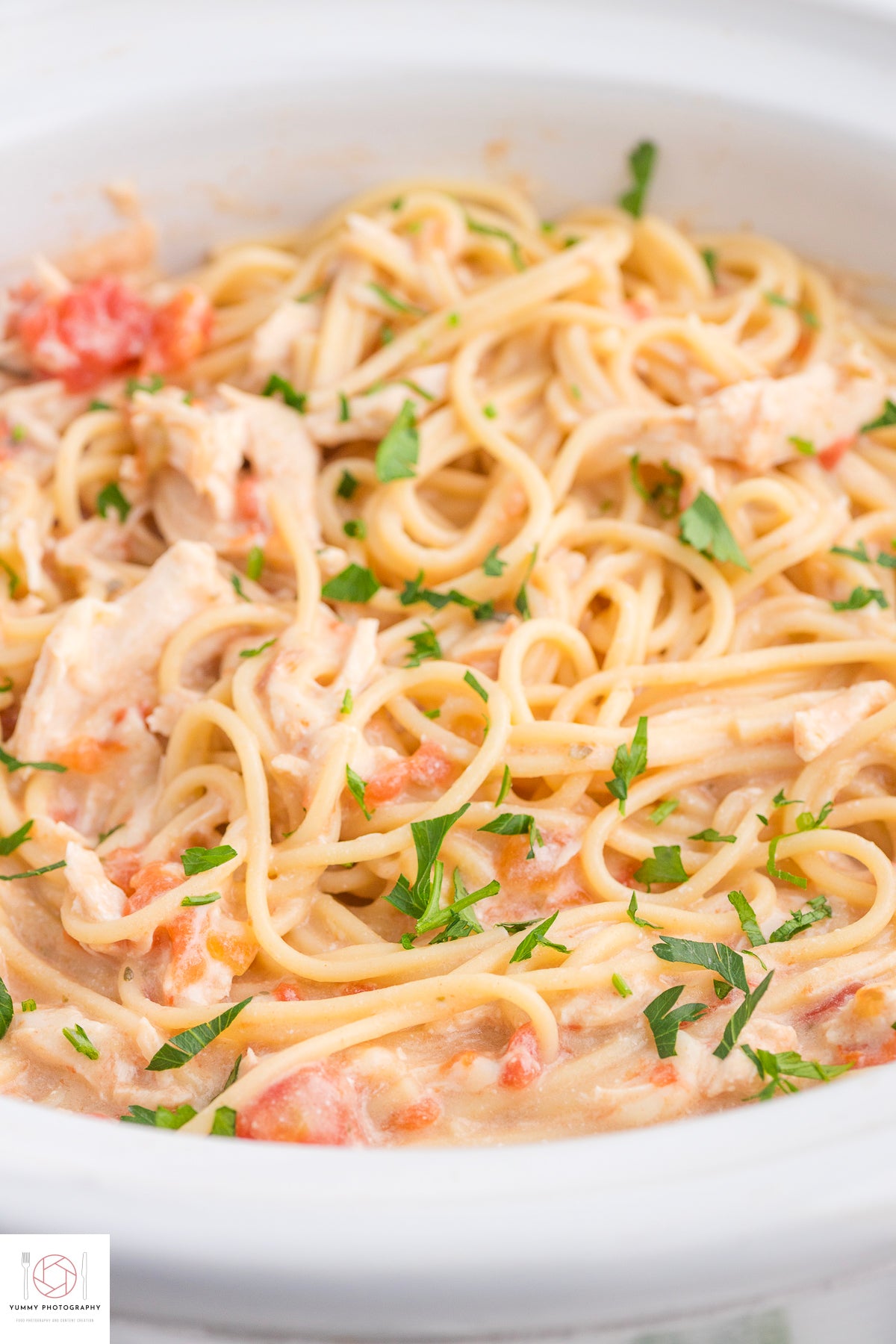 CROCKPOT CHICKEN SPAGHETTI