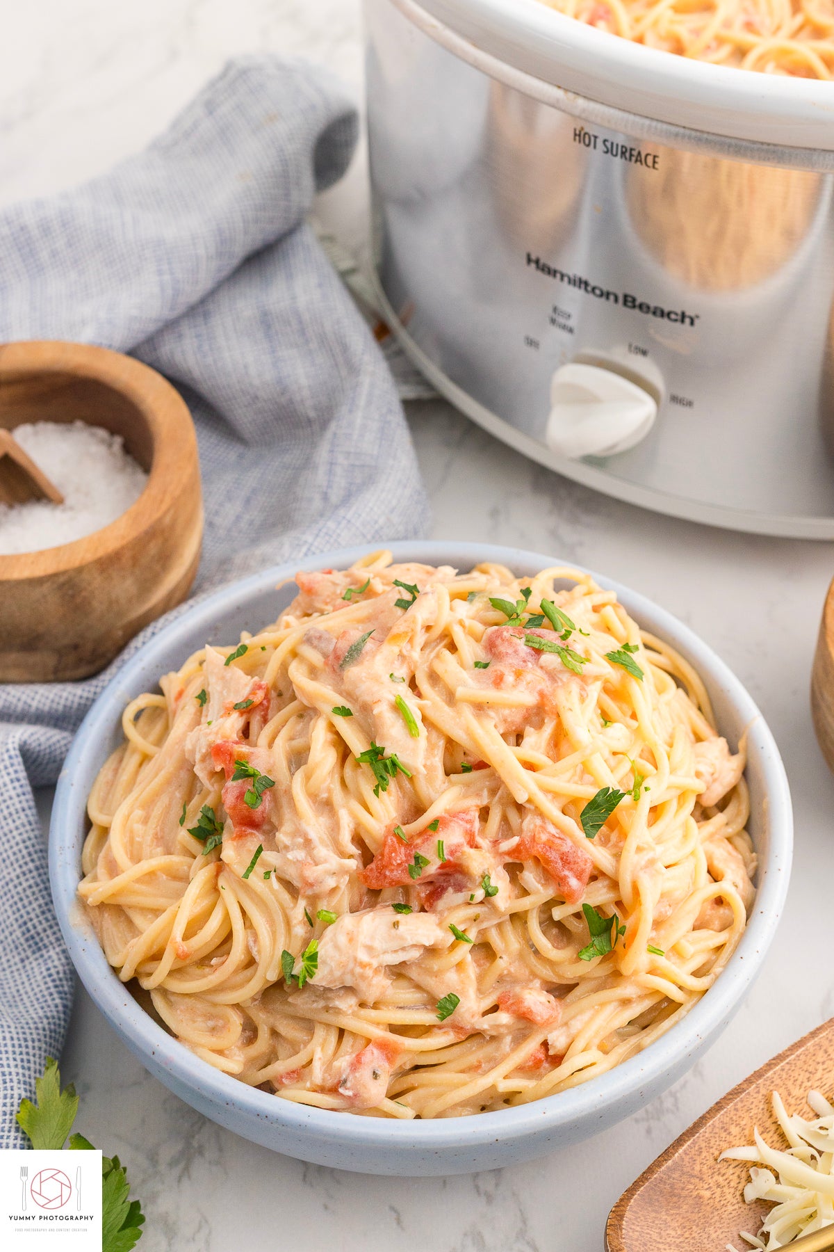 CROCKPOT CHICKEN SPAGHETTI