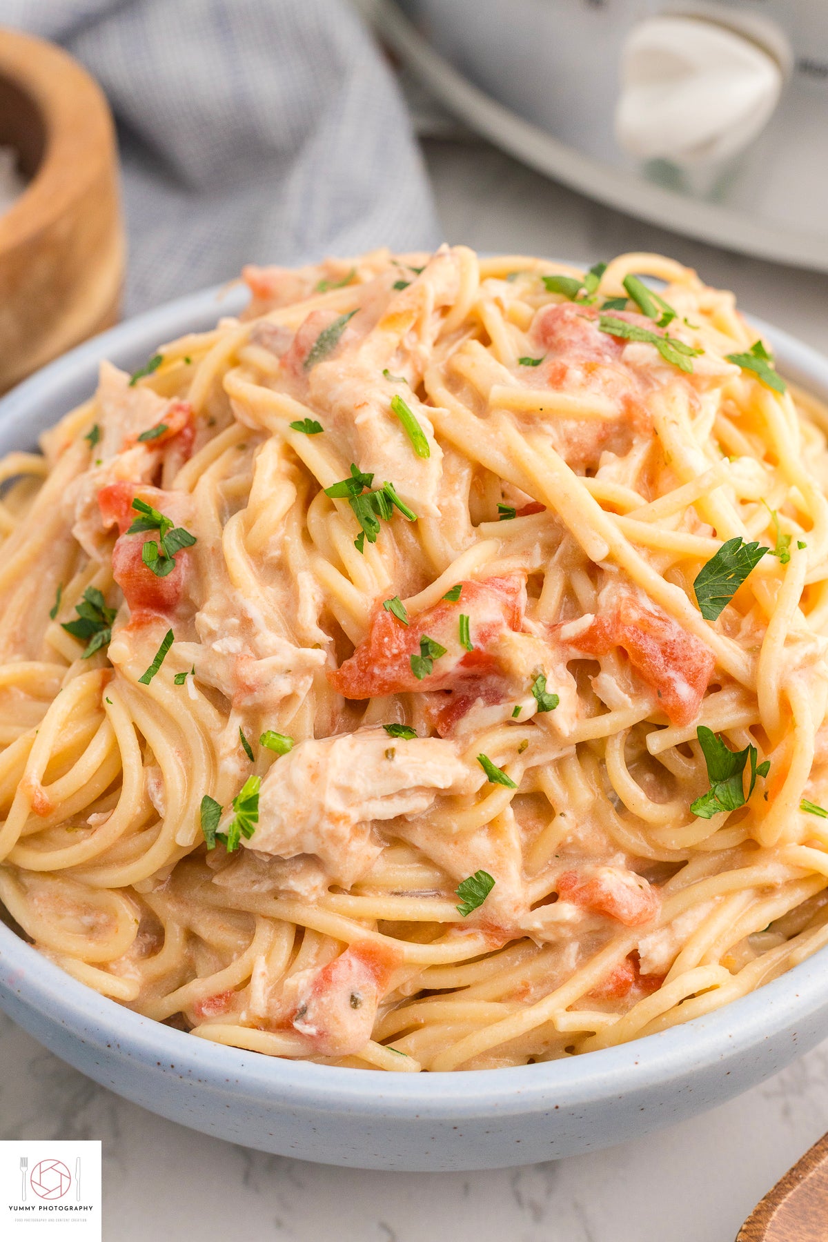 CROCKPOT CHICKEN SPAGHETTI