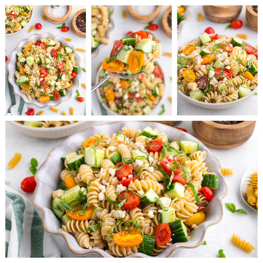 Cucumber and Tomato Pasta Salad