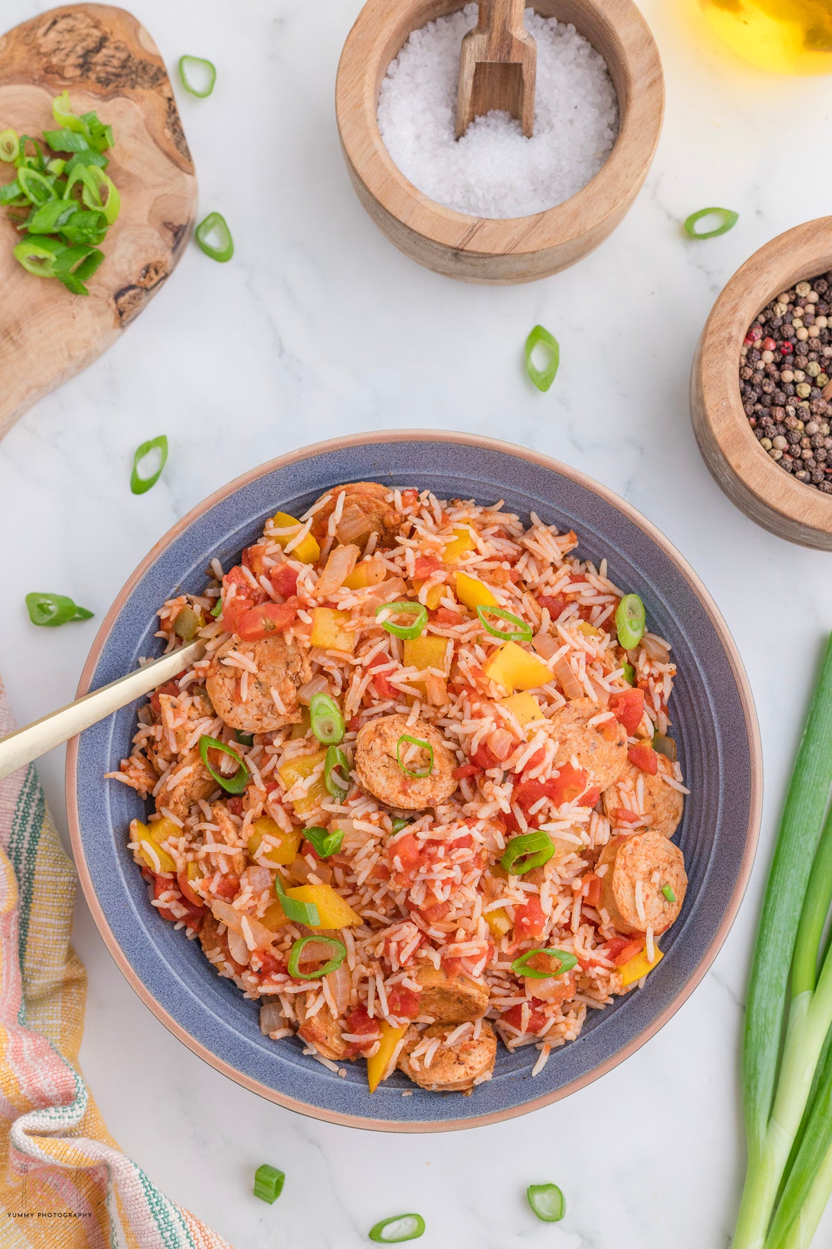 CHICKEN SAUSAGE AND RICE