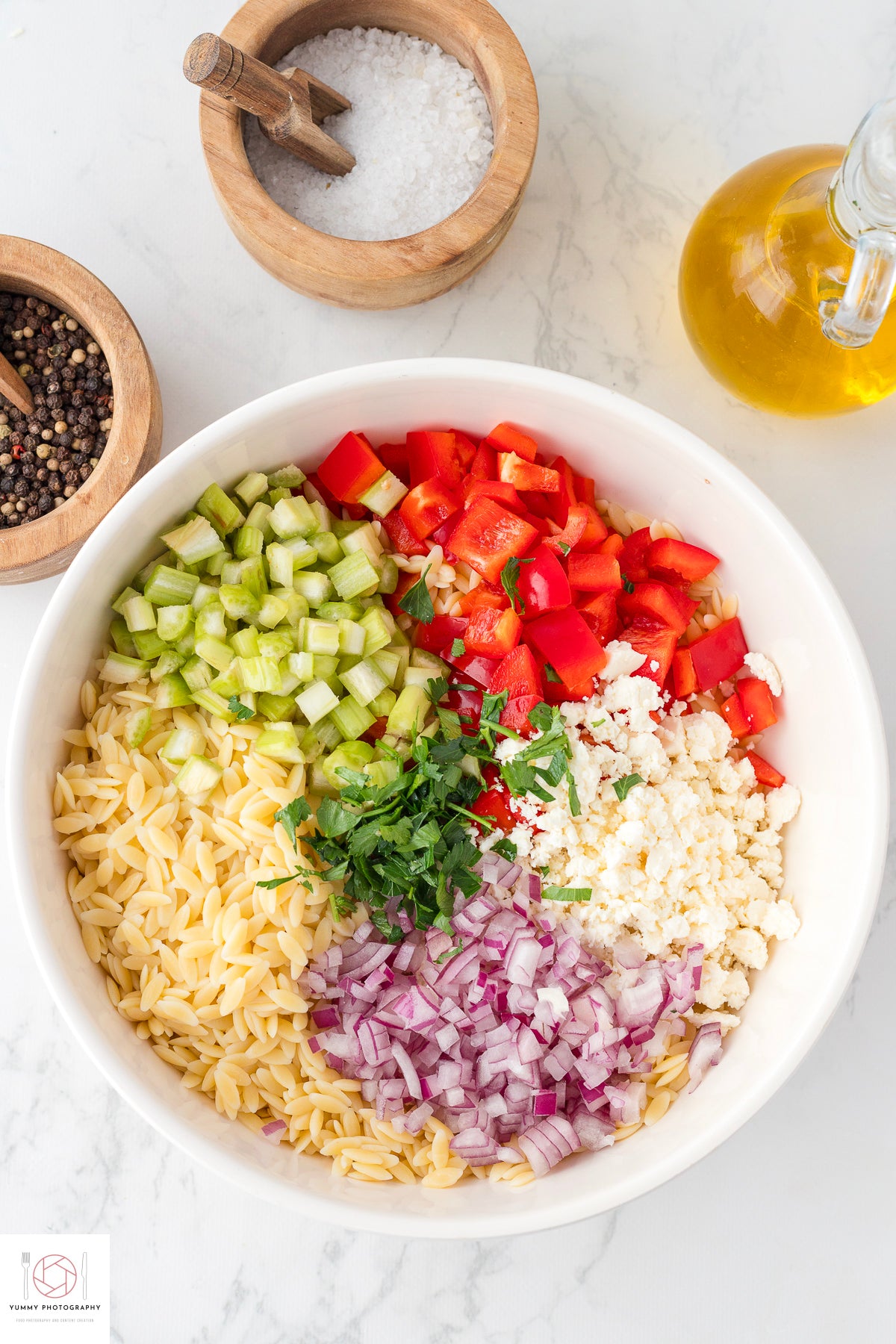 Lemon Orzo Pasta Salad