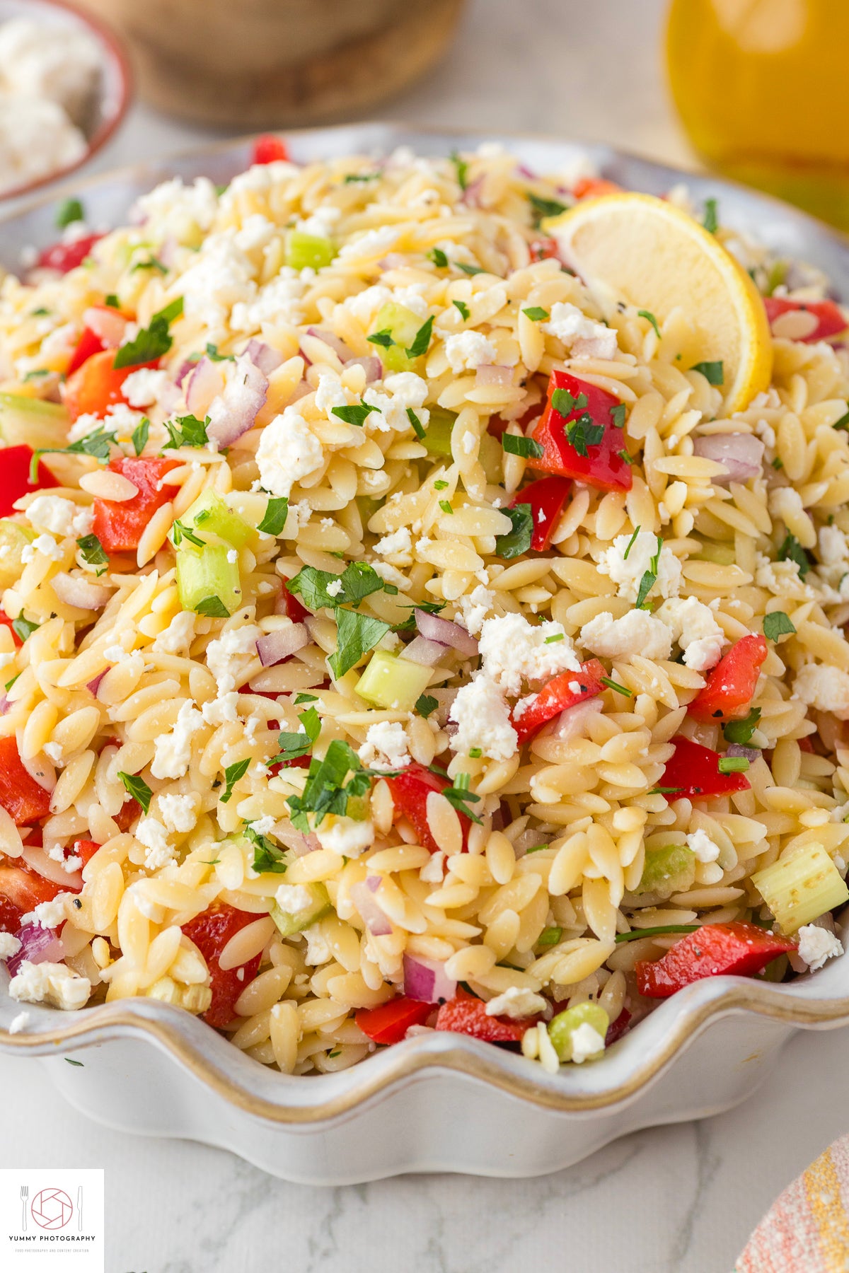Lemon Orzo Pasta Salad