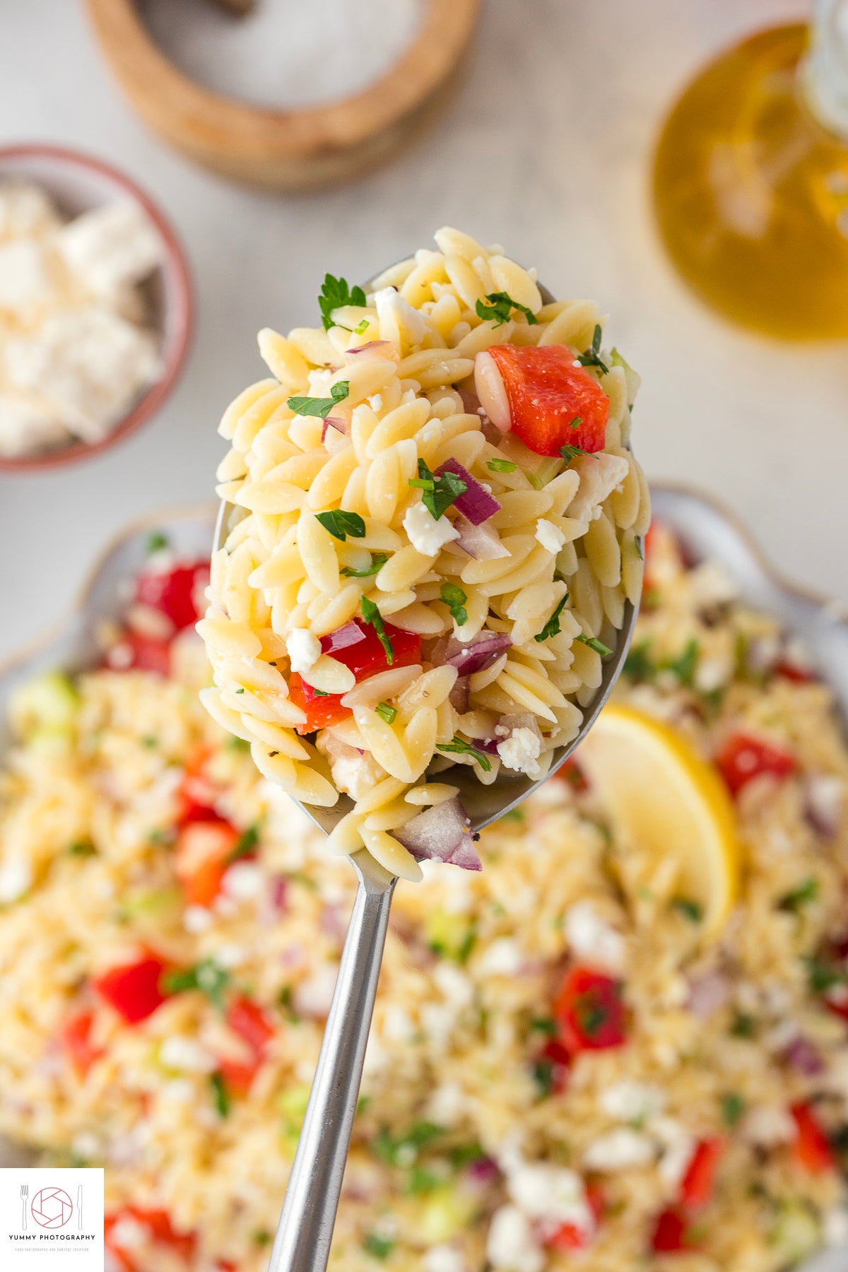 Lemon Orzo Pasta Salad