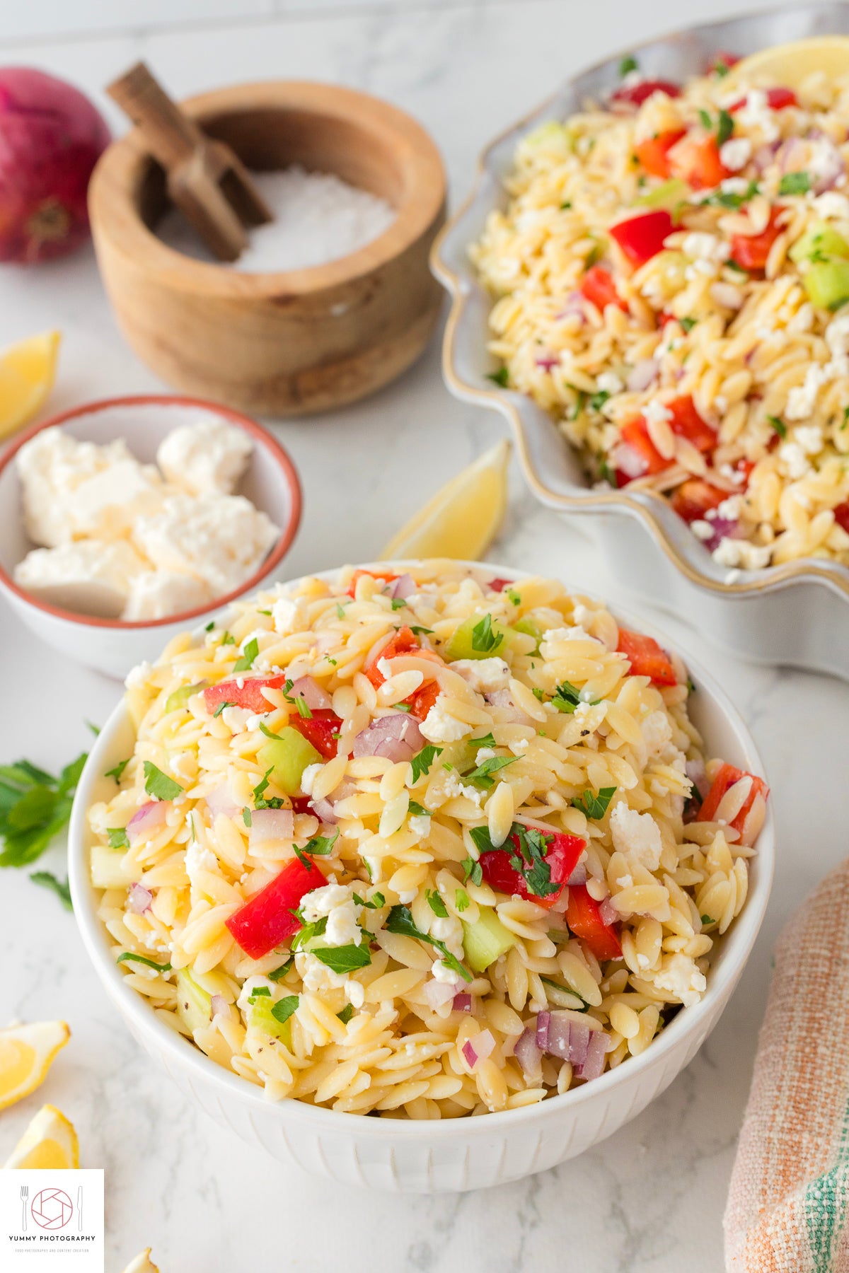 Lemon Orzo Pasta Salad
