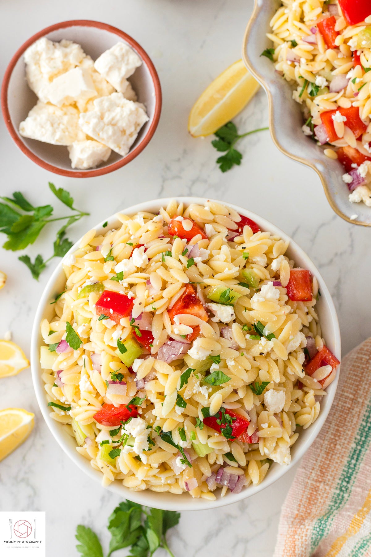 Lemon Orzo Pasta Salad