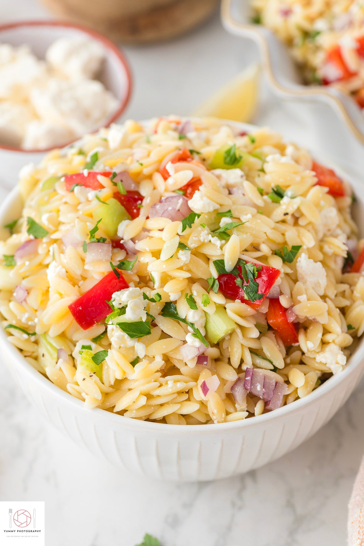 Lemon Orzo Pasta Salad