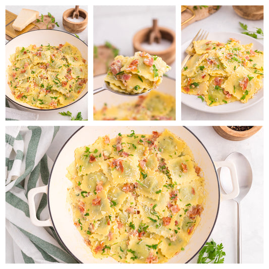 Ravioli Carbonara