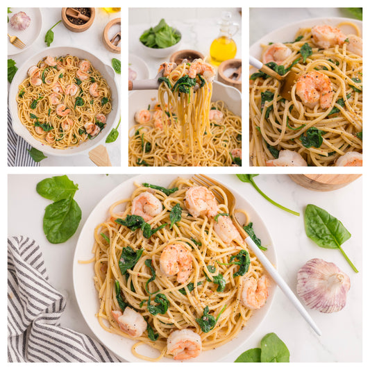 Shrimp and Spinach Pasta