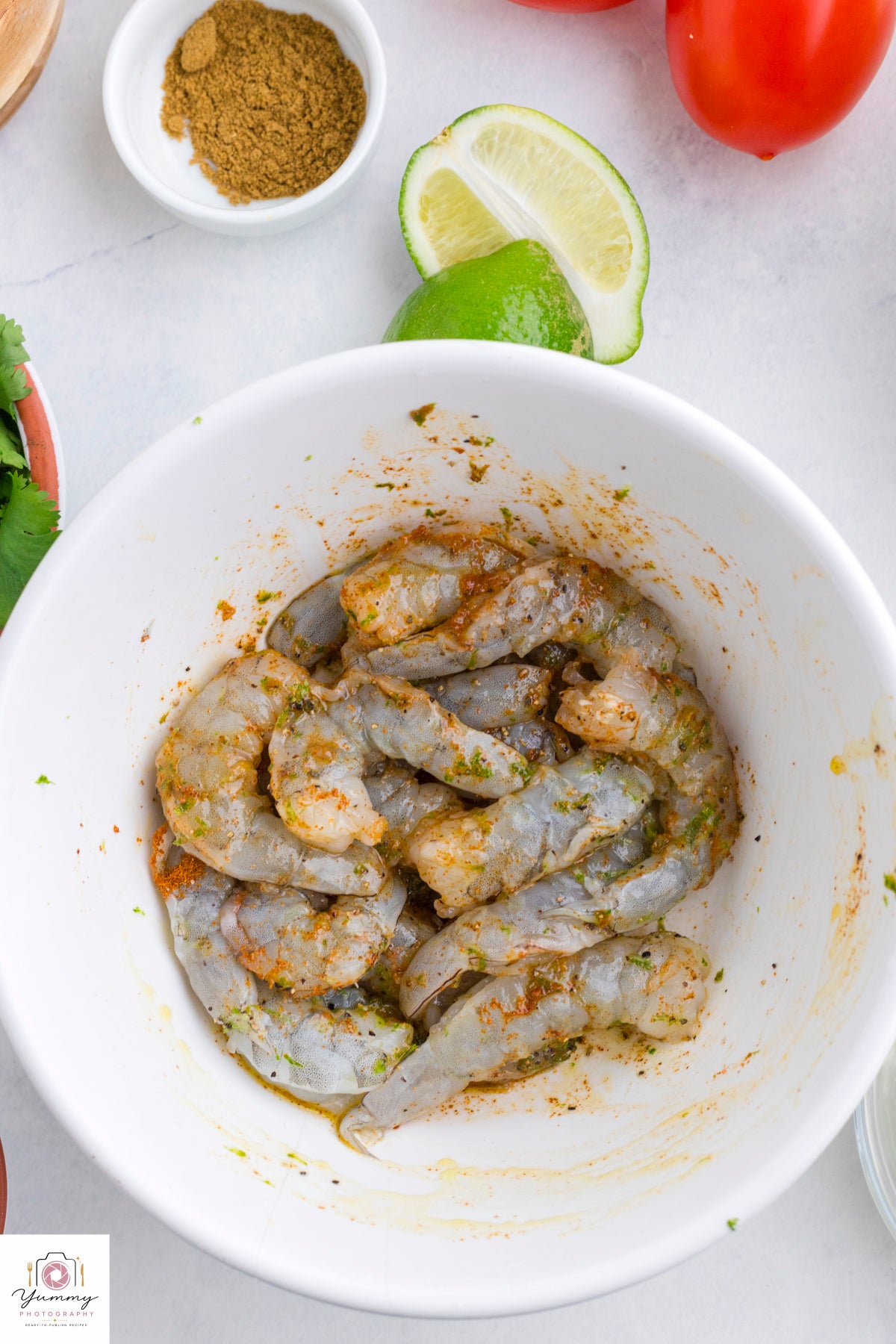 SHRIMP BURRITO BOWL
