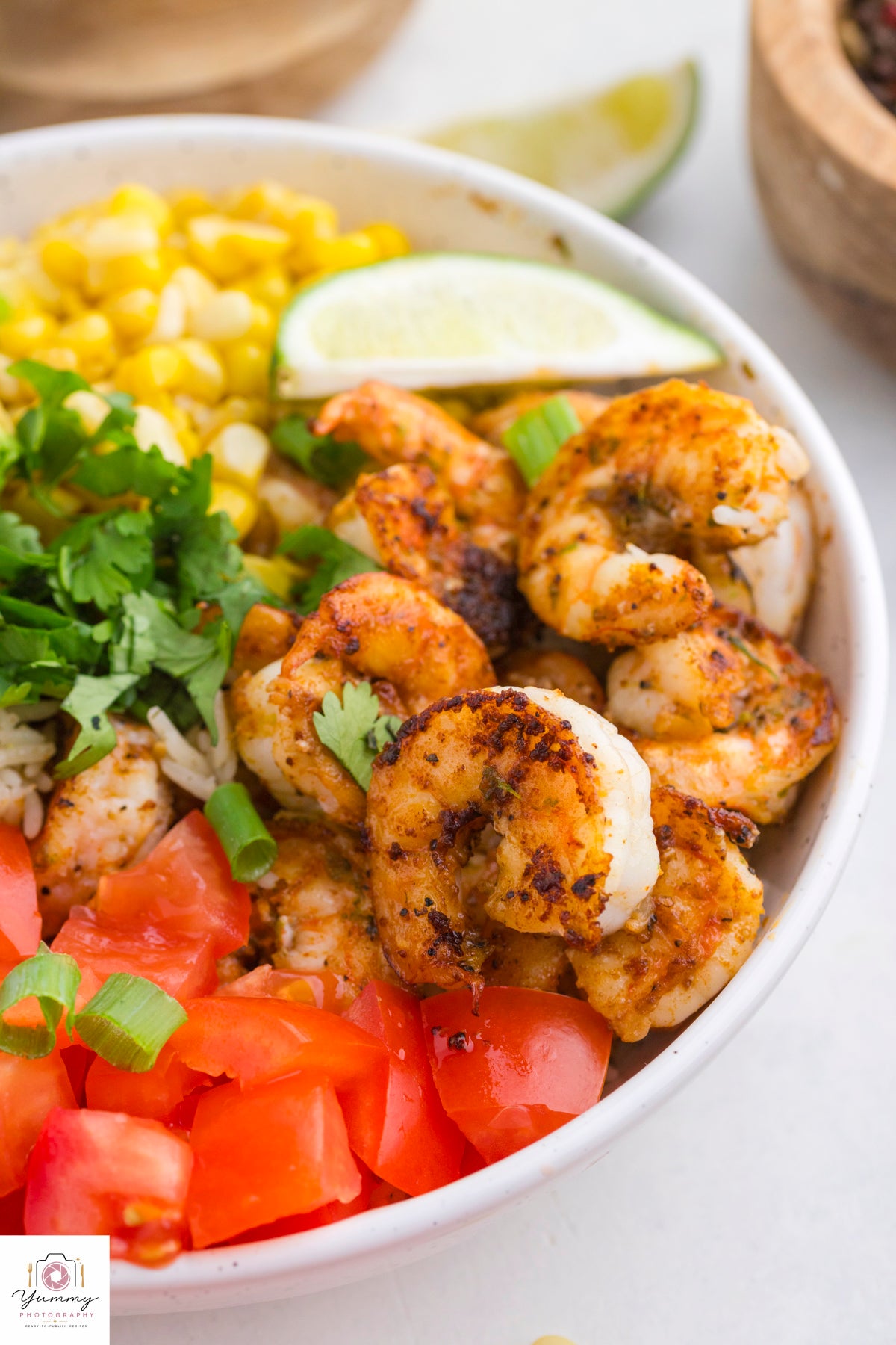 SHRIMP BURRITO BOWL