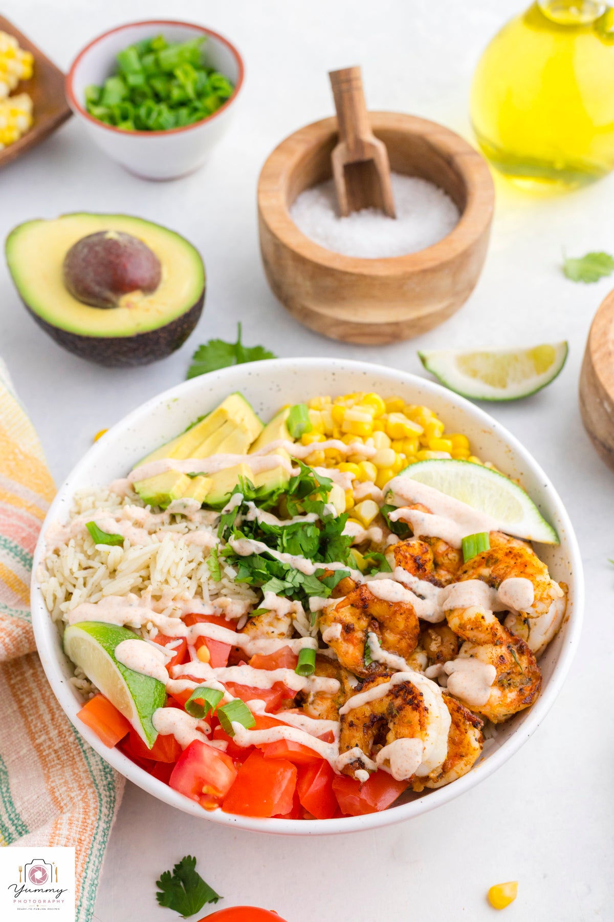 SHRIMP BURRITO BOWL