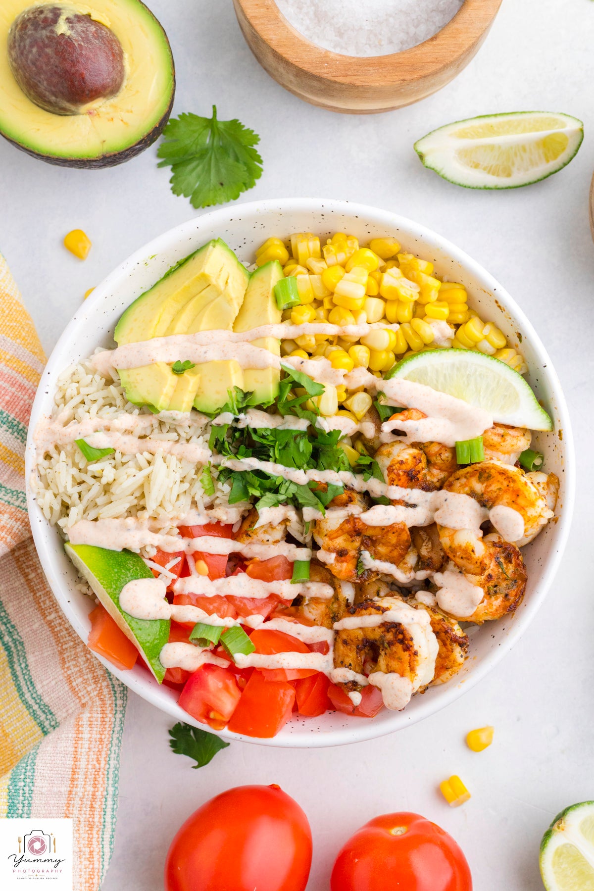 SHRIMP BURRITO BOWL