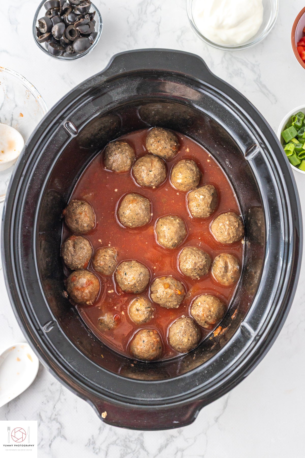 SLOW COOKER ENCHILADA MEATBALLS