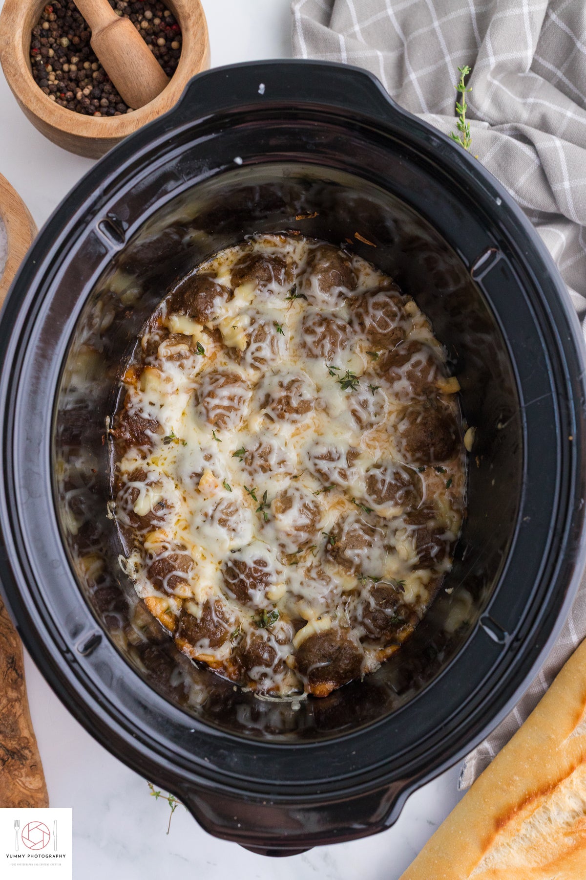 French Onion Meatballs