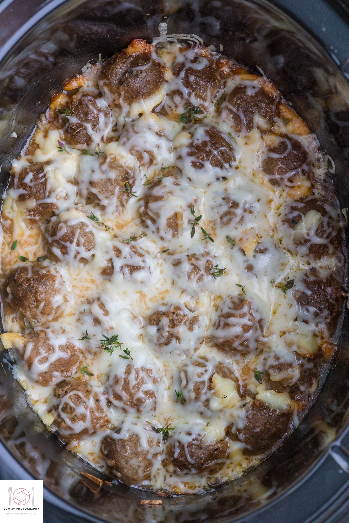 French Onion Meatballs