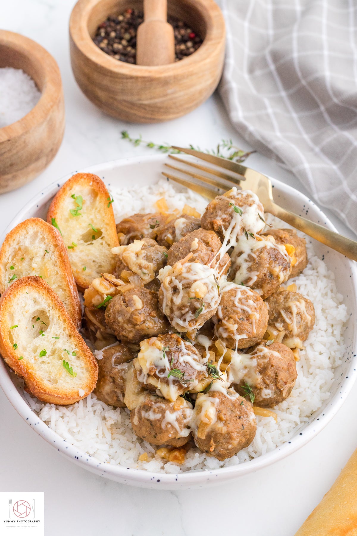 French Onion Meatballs