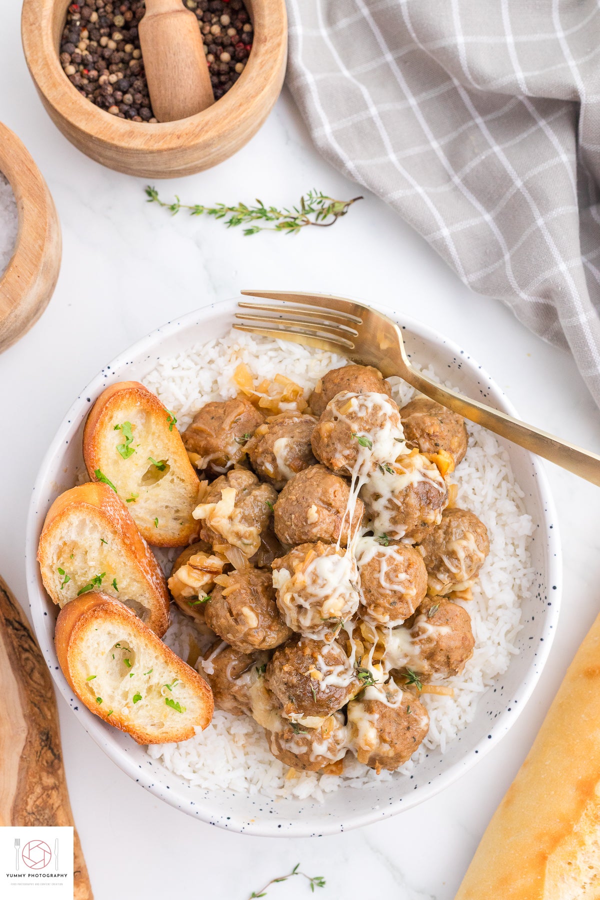 French Onion Meatballs