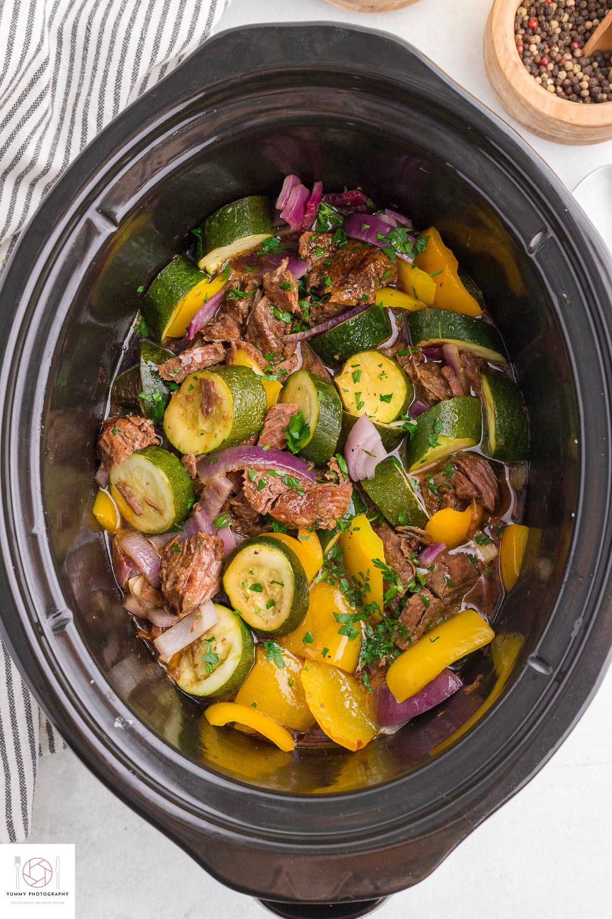 SLOW COOKER BEEF SUMMER STEW