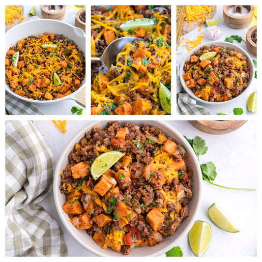 GROUND BEEF AND SWEET POTATOES