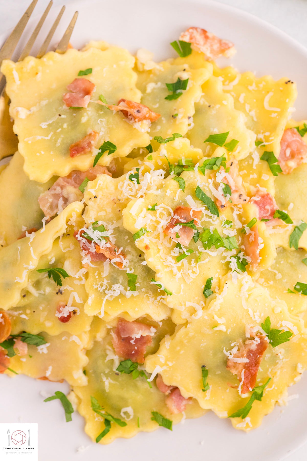 Ravioli Carbonara