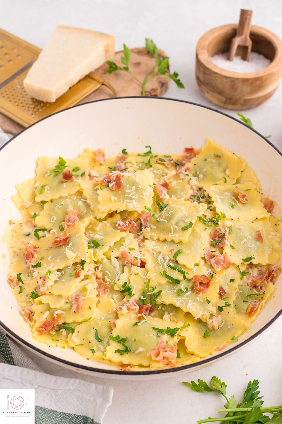 Ravioli Carbonara